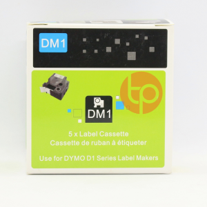 Băng in nhãn Dymo DM-45016, chữ đen nền xanh dương, khổ rộng 12mm, dài 7m
